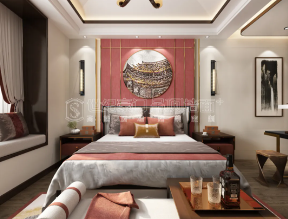 中國紅+新中式臥室，這樣搭配才驚艷！